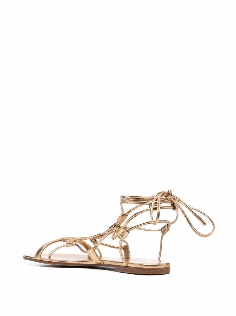 multi-way strap leather sandals - 5