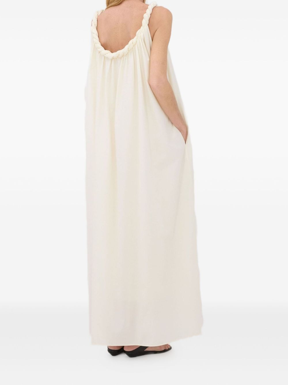 Kika twisted-detail gathered maxi dress - 4