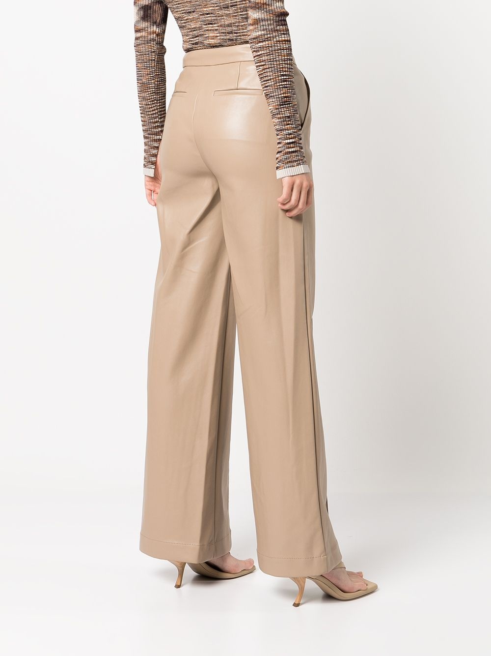 four-pocket buttoned straight trousers - 4