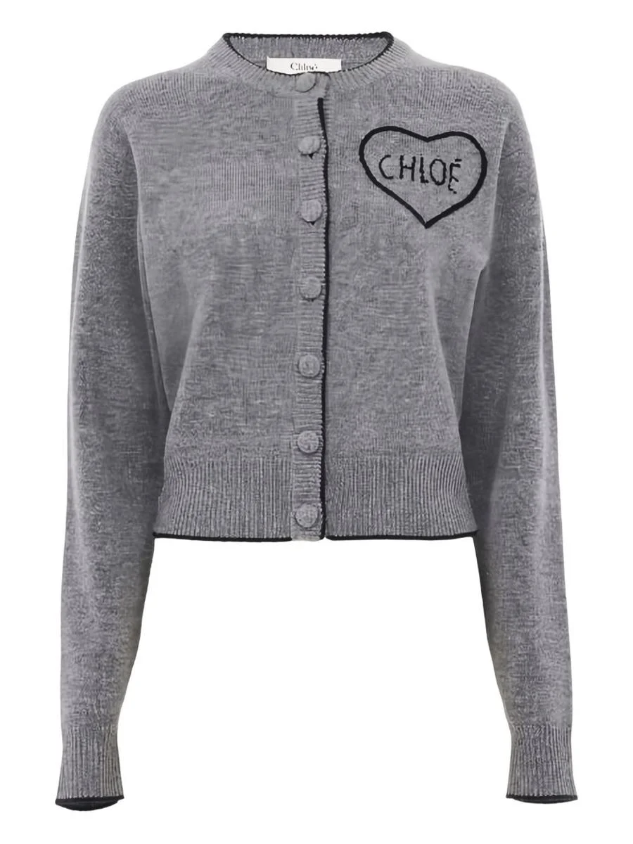 Chloé Logo Cashmere Cardigan - 1