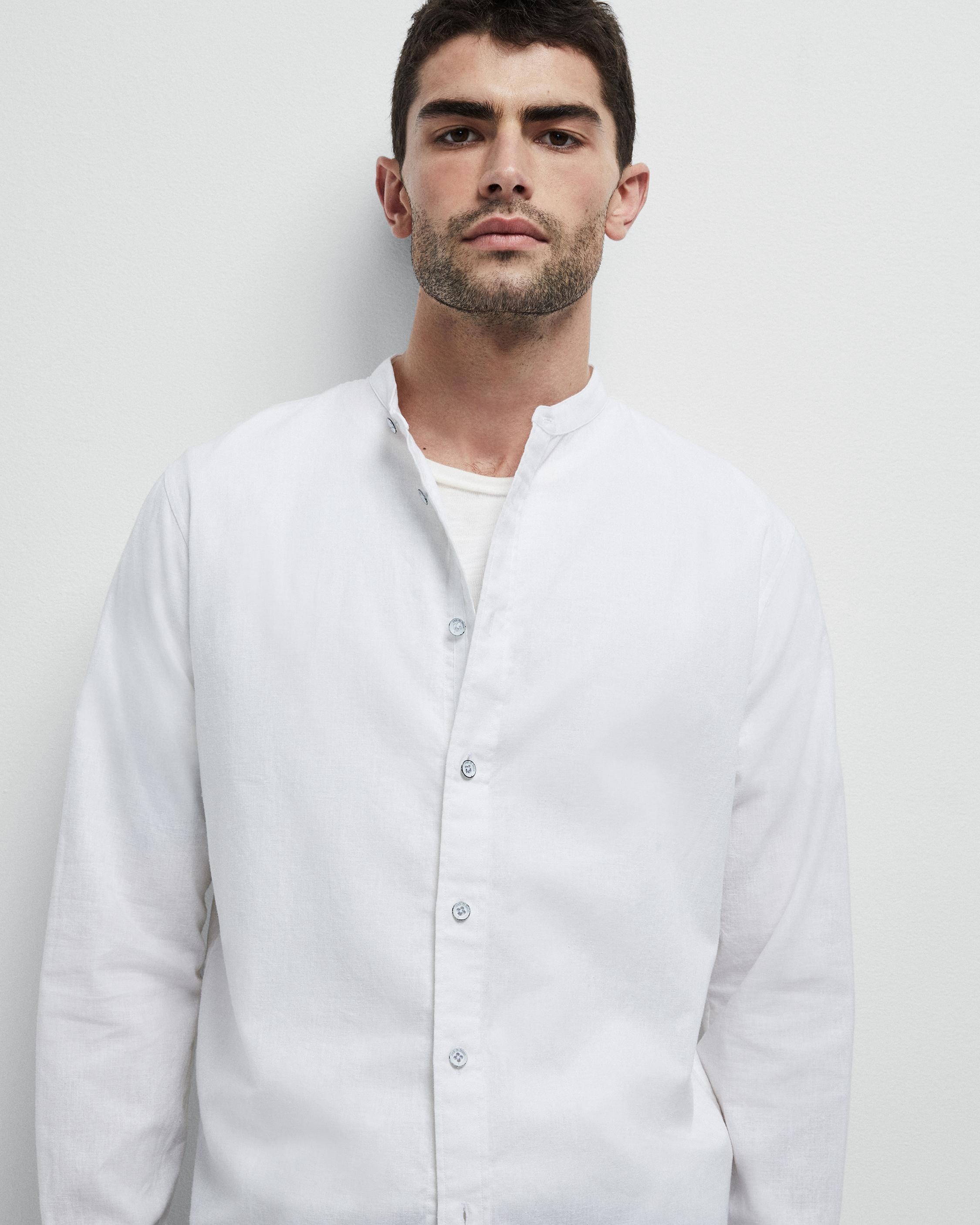 Grandad Engineered Hemp Cotton Shirt
Slim Fit Button Down Shirt - 2