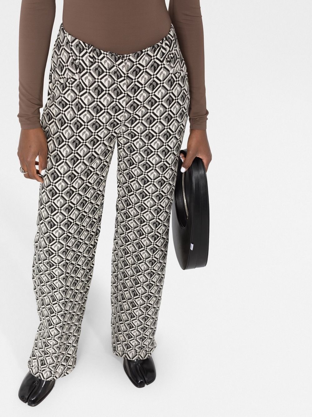 Moon Diamant-print tailored trousers - 3