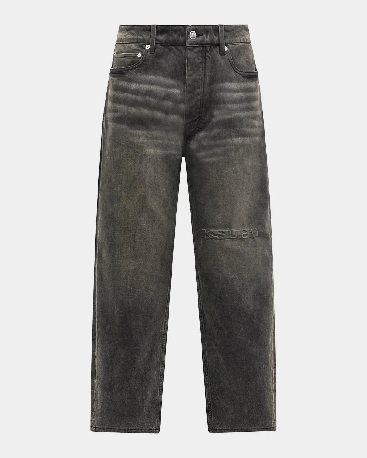 Men's Hazlow Graphite Intruder Straight-Leg Jeans - 1