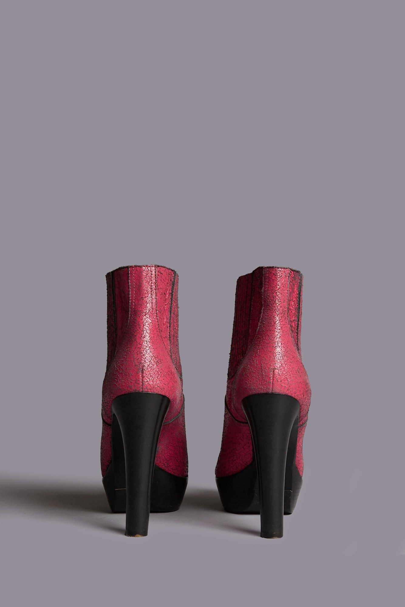 POINTY TOE PLATFORM HEELED BOOT - 4
