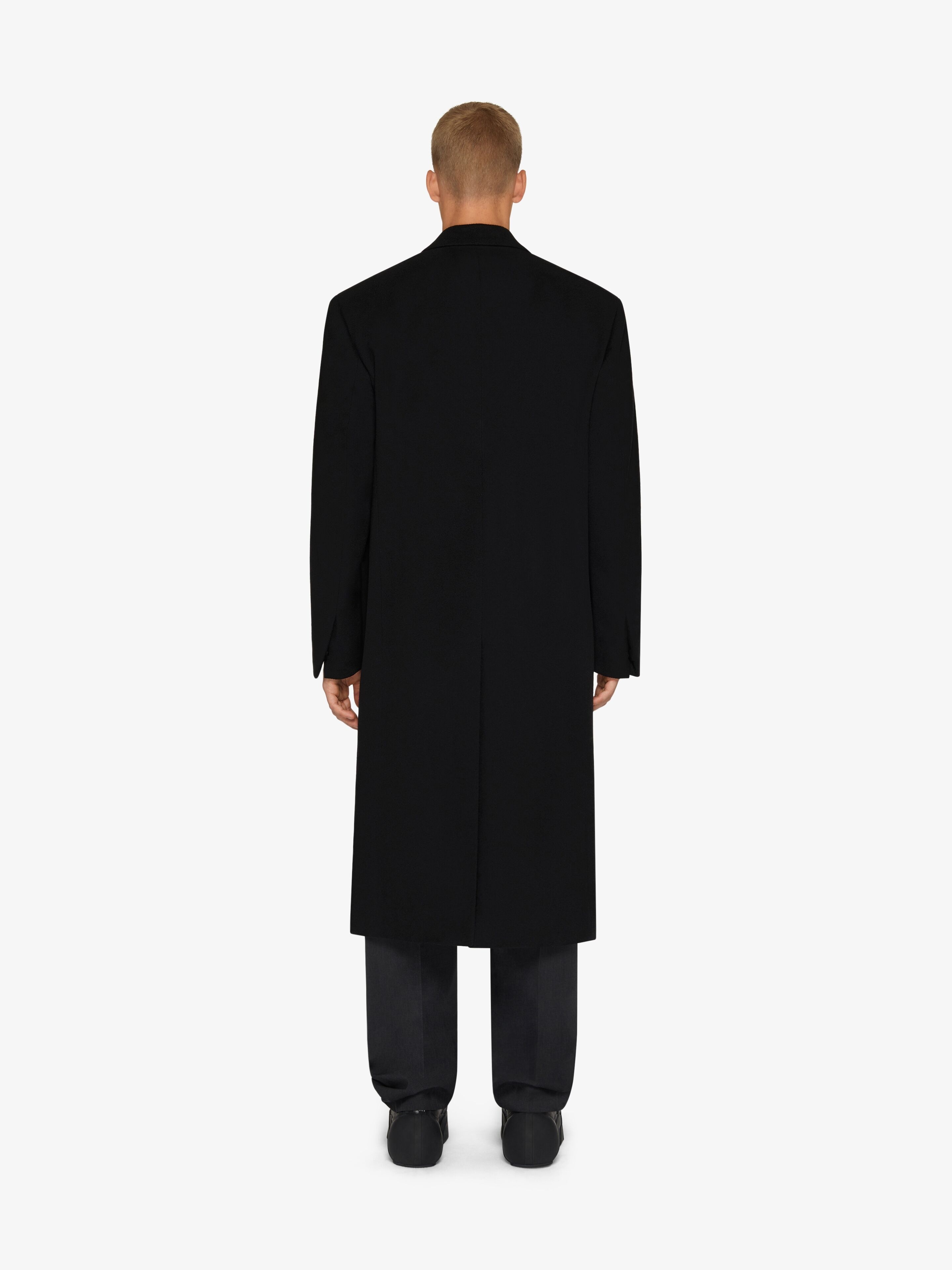 OVERLAPPED COAT IN WOOL AND CASHMERE - 4