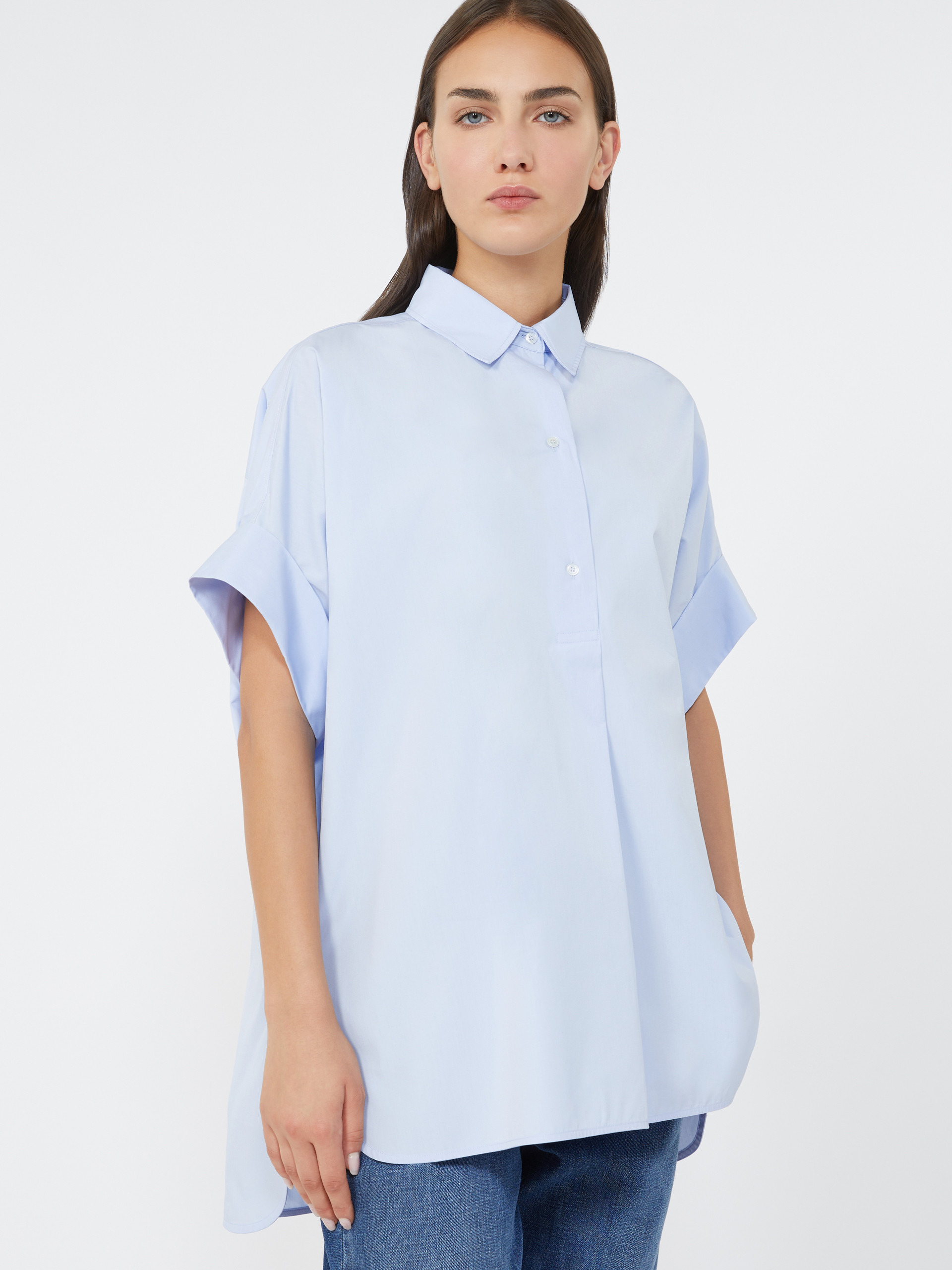 ARDEA Straight-fit cotton poplin shirt - 5