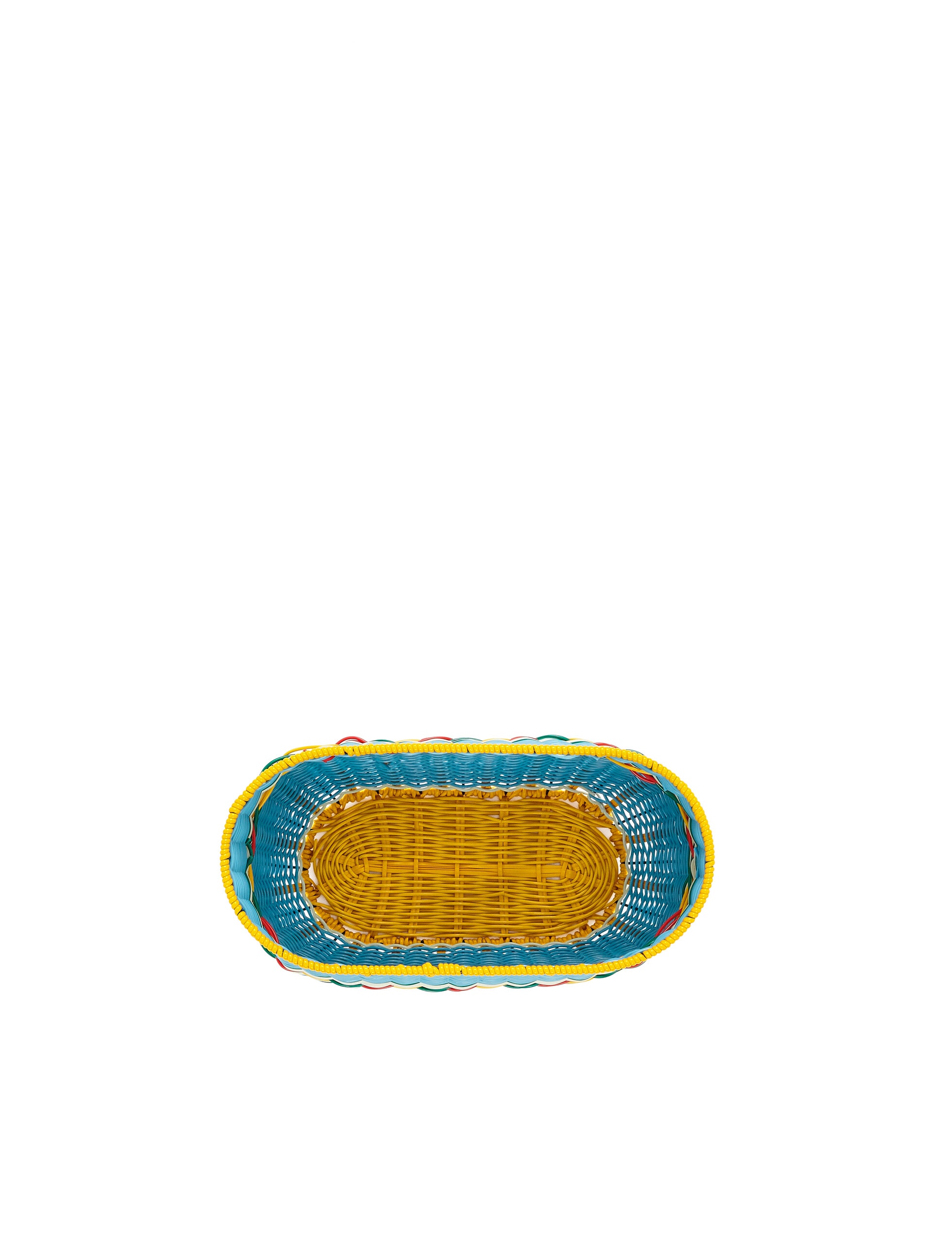 BLUE MARNI MARKET OVAL BASKET - 4