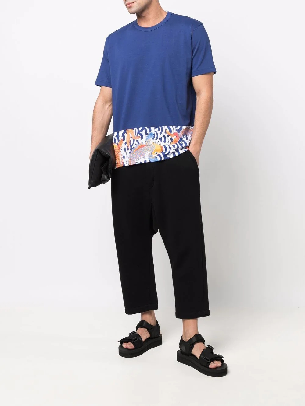 graphic-panelled T-shirt - 2