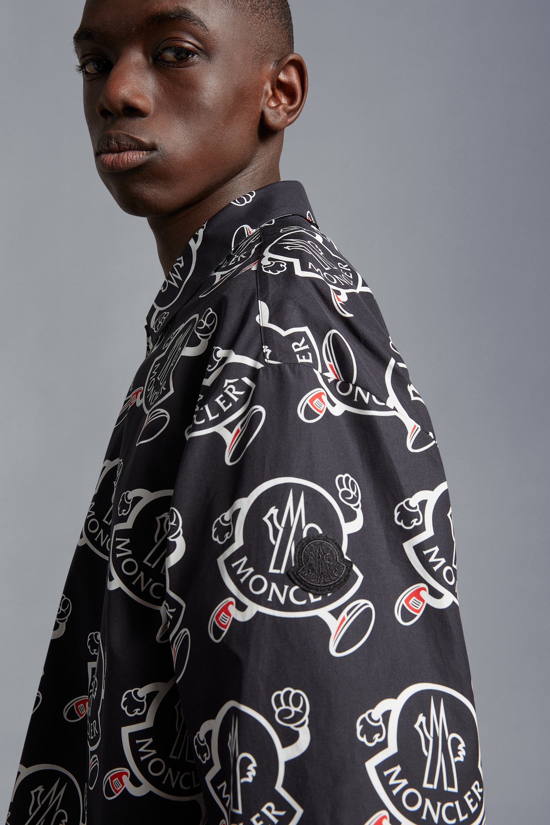 Logo Print Cotton Shirt - 4