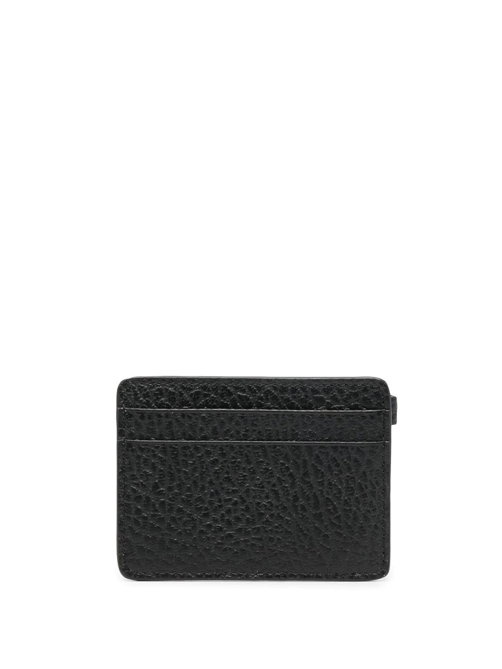 pebbled leather cardholder - 1