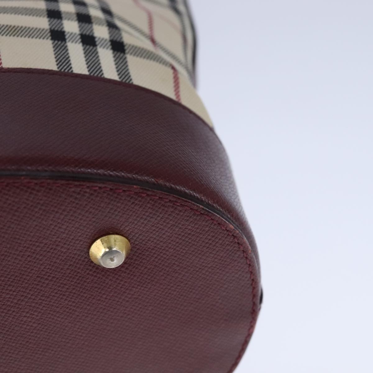 Burberry Nova Check Hand Bag Canvas Beige - 16