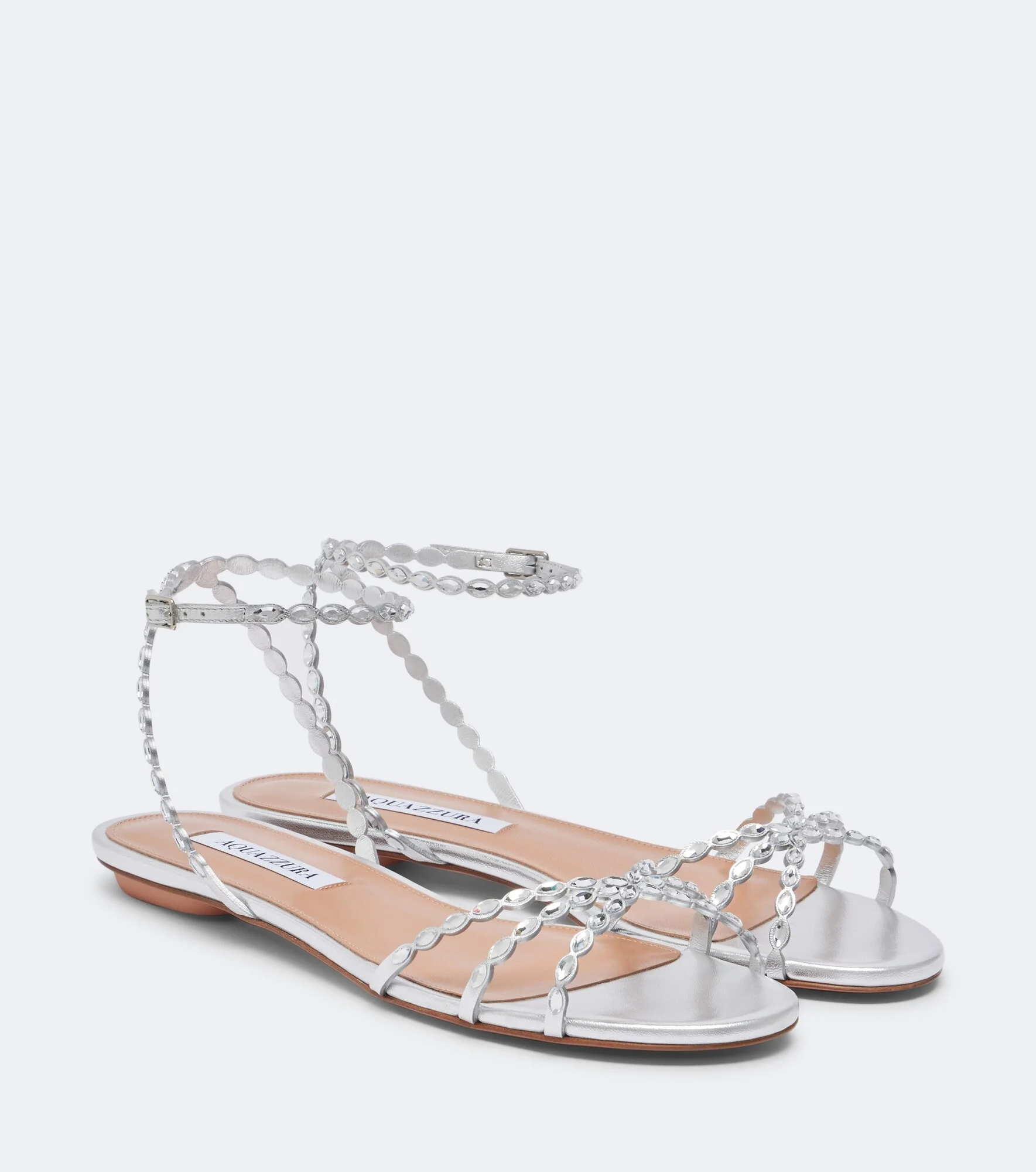 Love Struck embellished leather sandals - 1