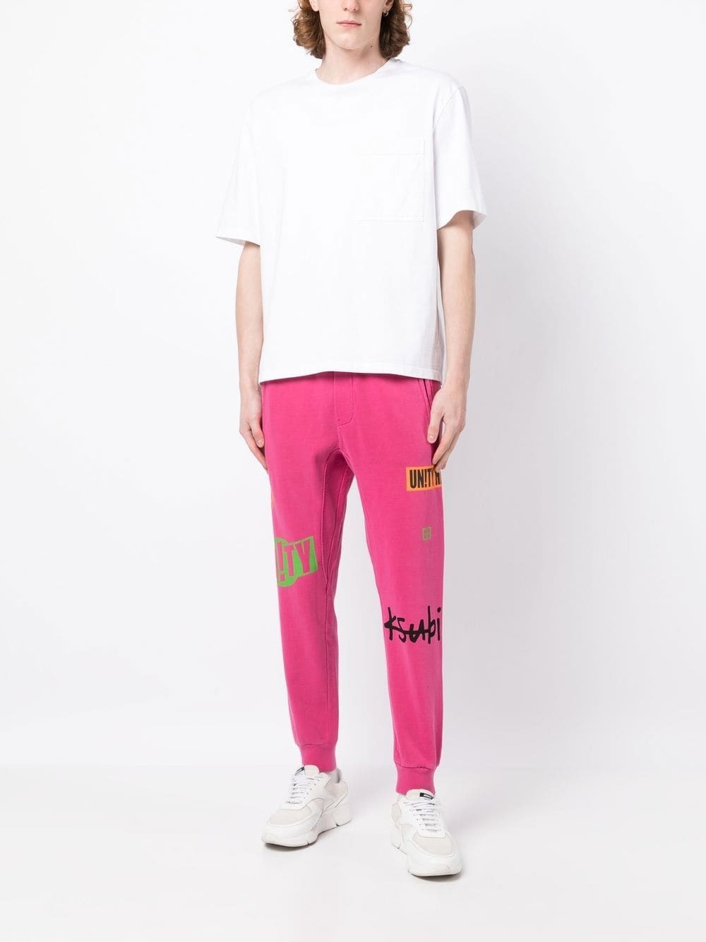 cotton logo-print track pants - 2