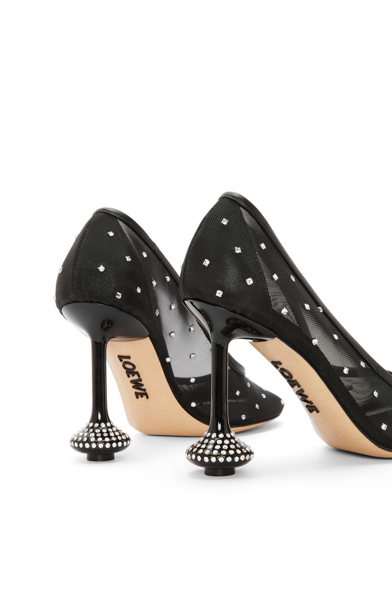 Toy pump in embellished mesh 4