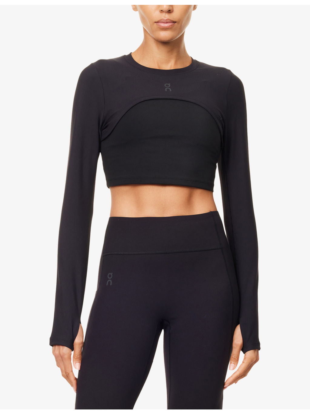 Studio Logo-Print Stretch-Woven Bolero Top - 3