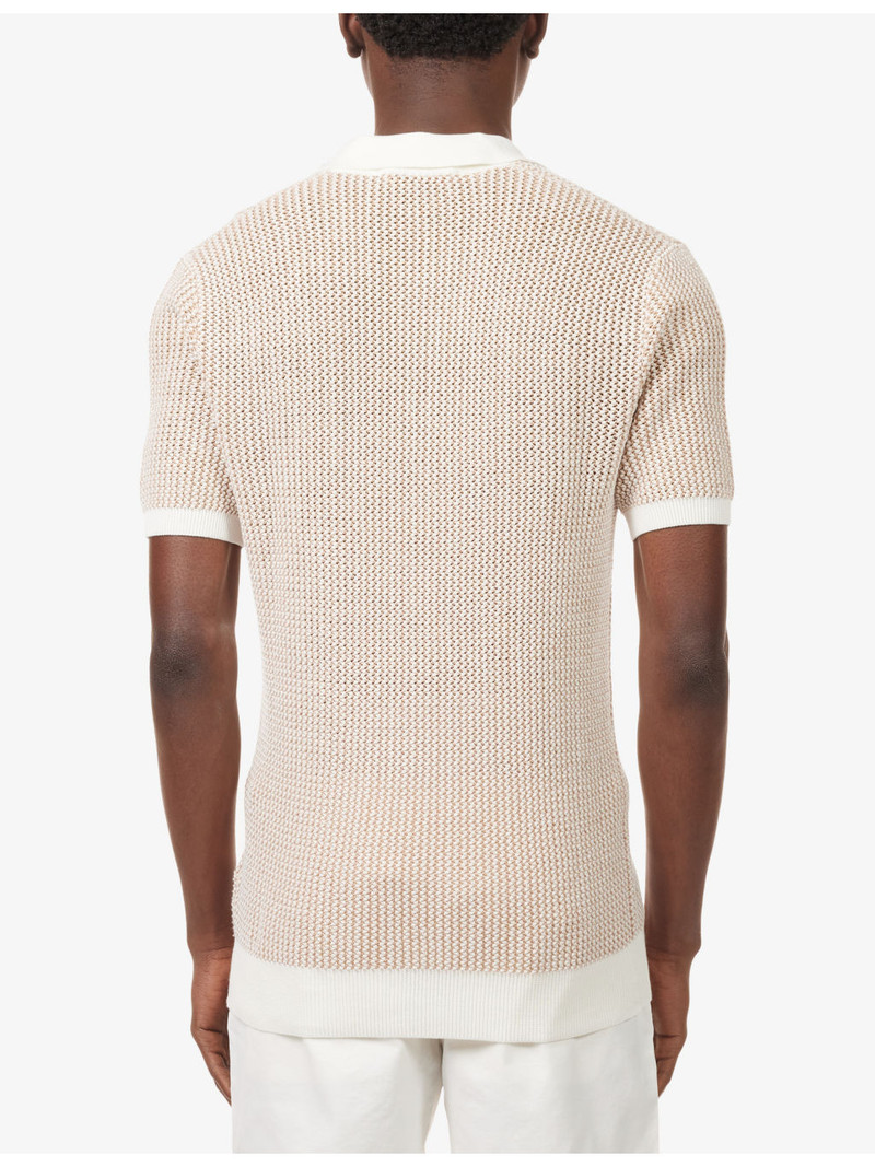 Horton Cotton-Crochet Polo Shirt 4