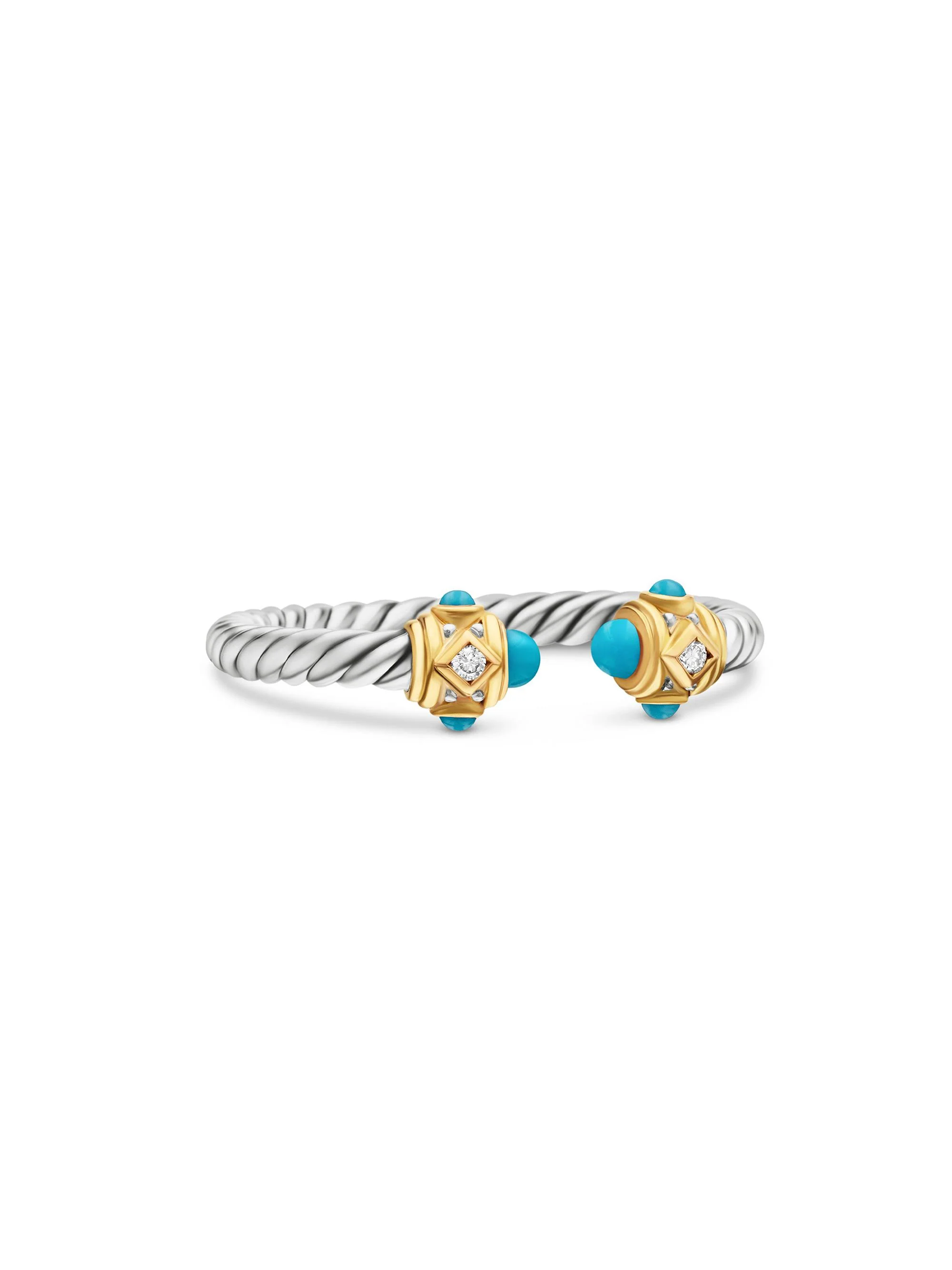 Women's Renaissance Ring in Sterling Silver - Turquoise - 1