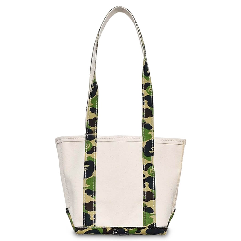 SAINT MICHAEL X A BATHING APE SMALL TOTE BAG - WHITE/CAMO - 2