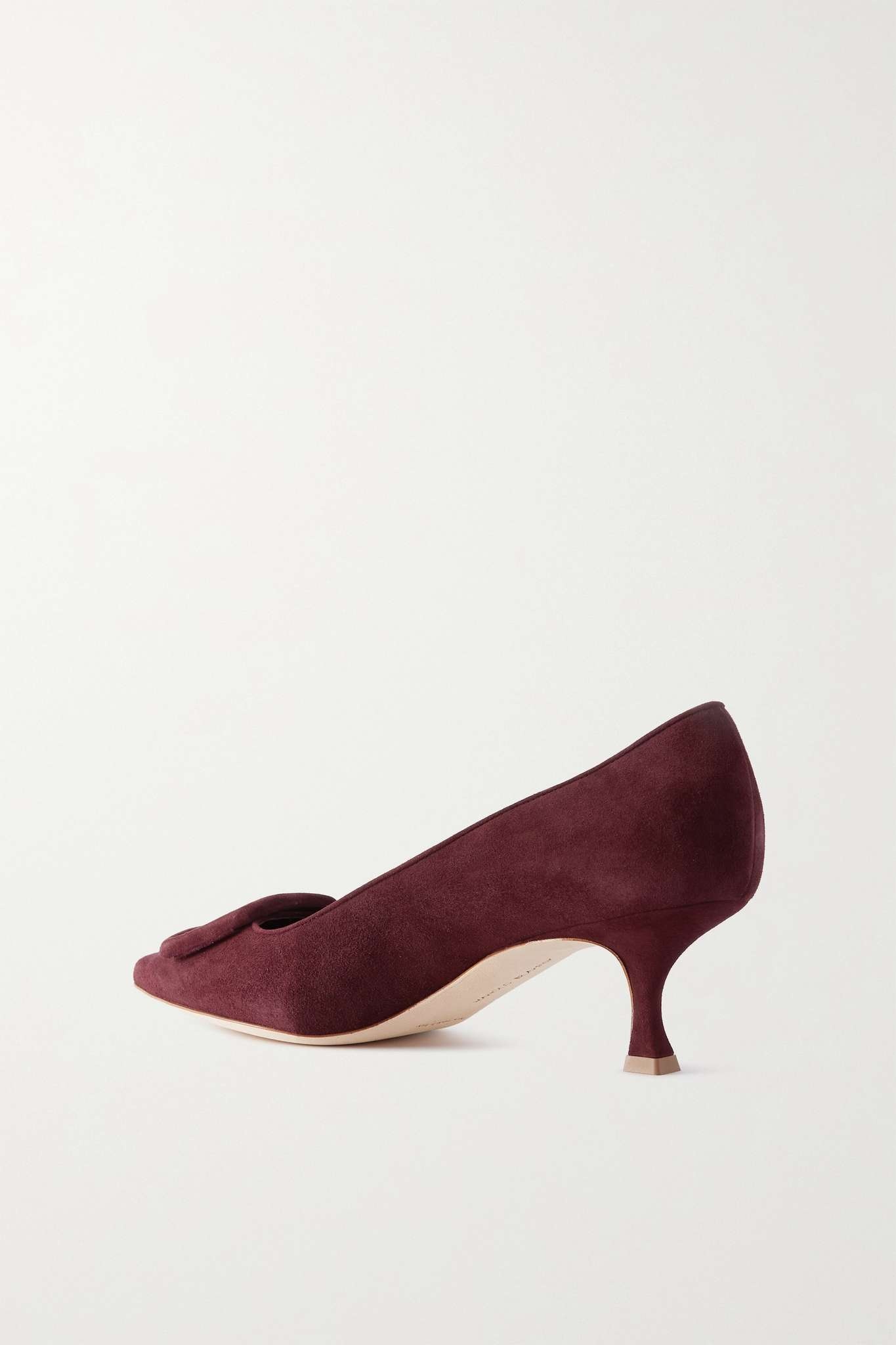 Maysale 50 buckled suede pumps - 3