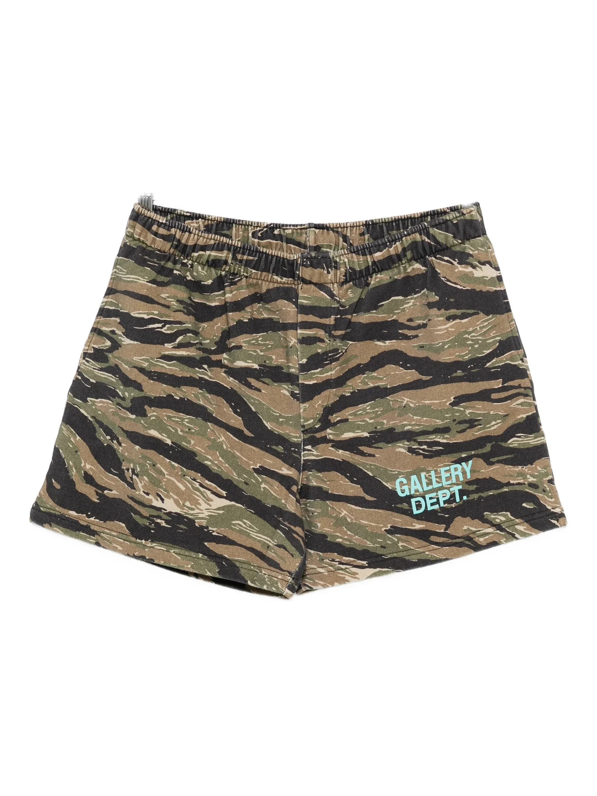 Gallery Dept. X Josué Thomas Elasticated Camouflage-pattern Track Shorts - 1