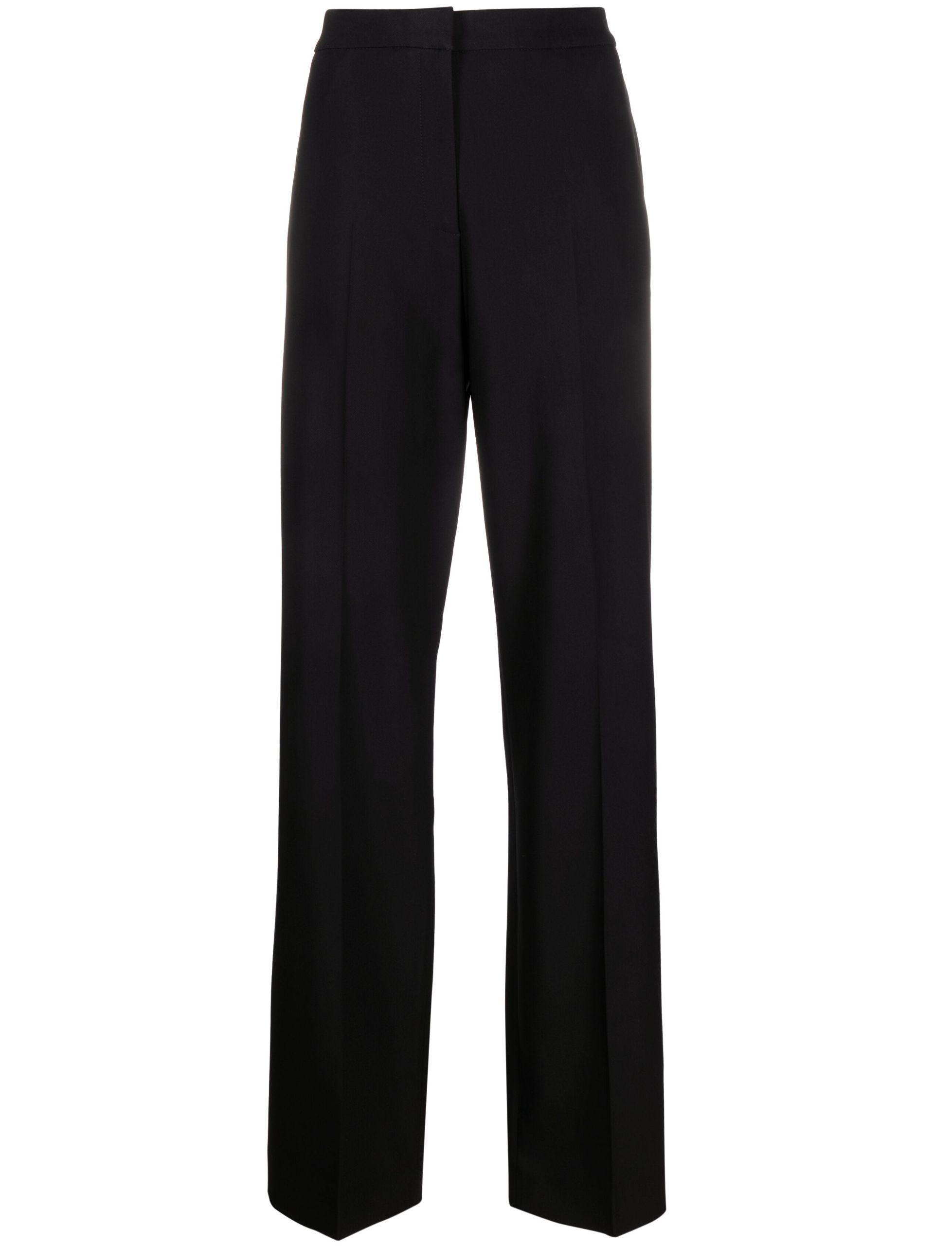 Black Amie Straight Tailored Trousers - 1