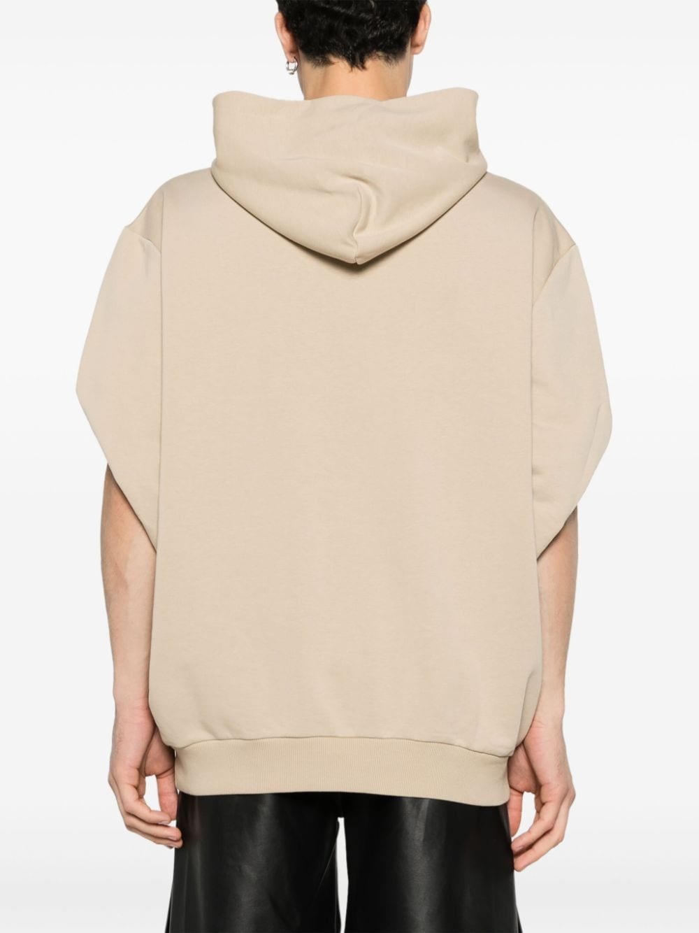 sleeveless cotton-blend hoodie - 5