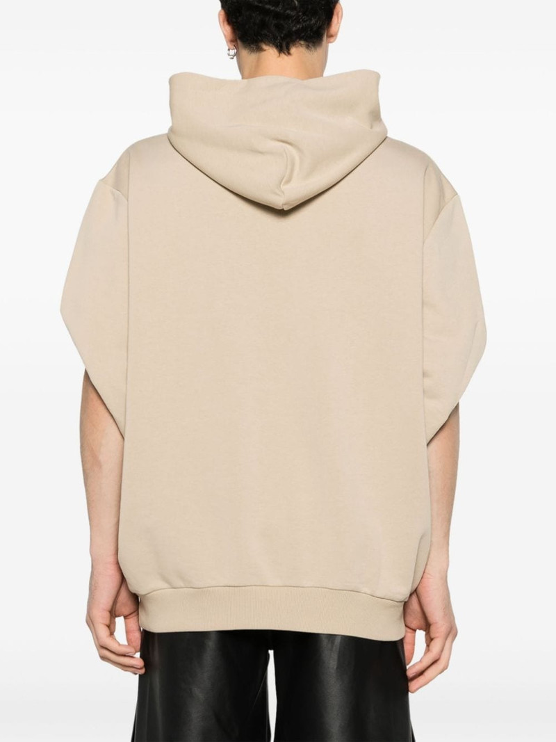 sleeveless cotton-blend hoodie 5