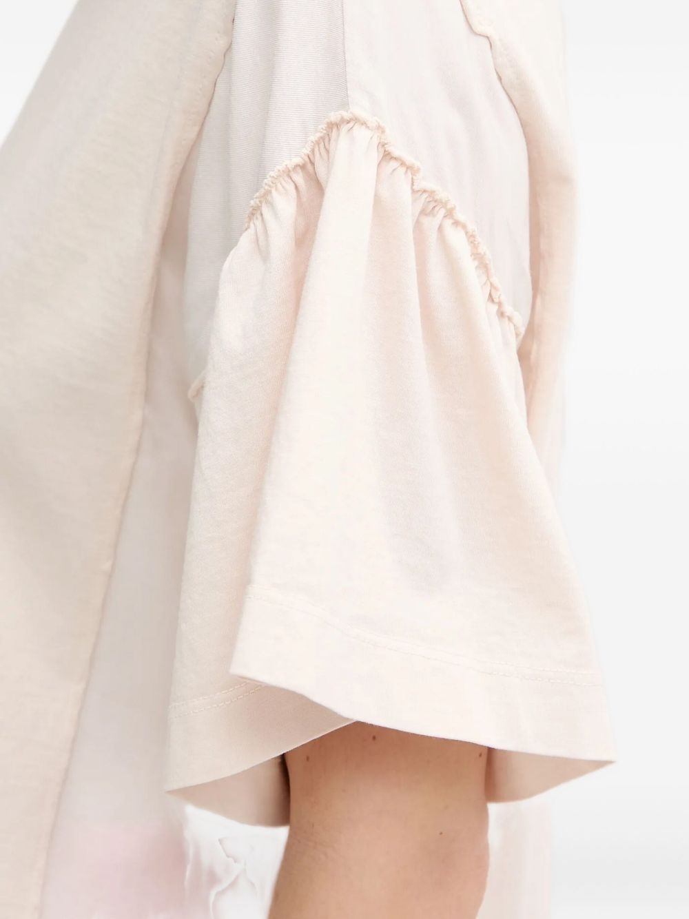 frill-sleeve crew-neck top - 5