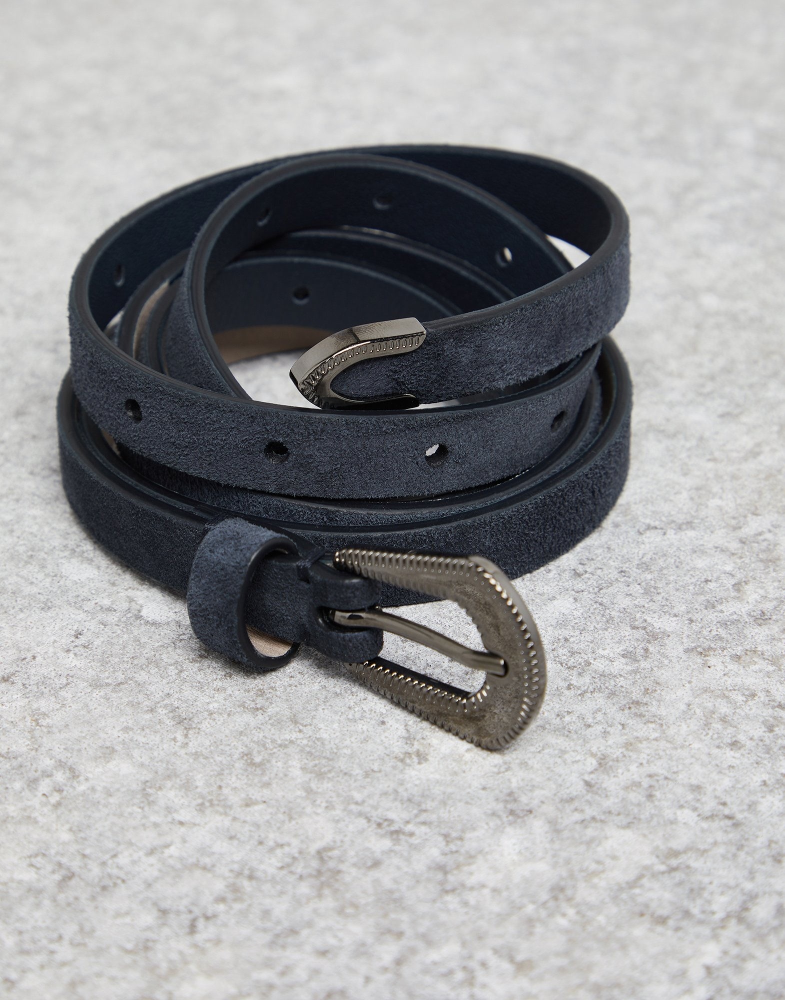 Suede calfskin western belt - 2