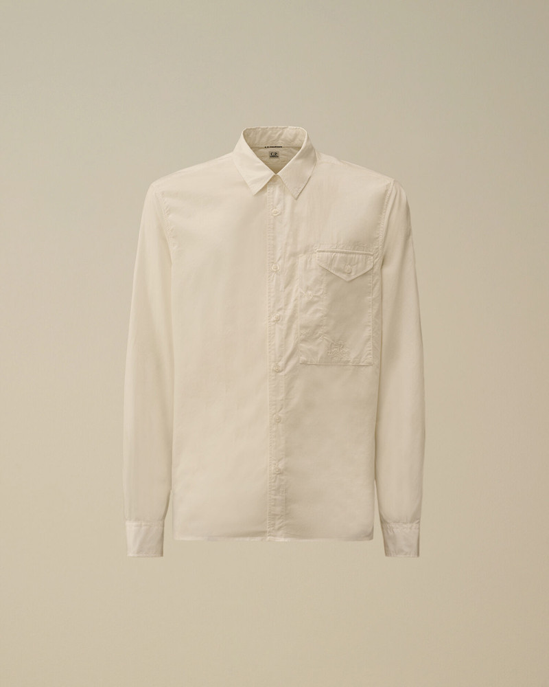 Popeline Longsleeve Logo Button Shirt 1