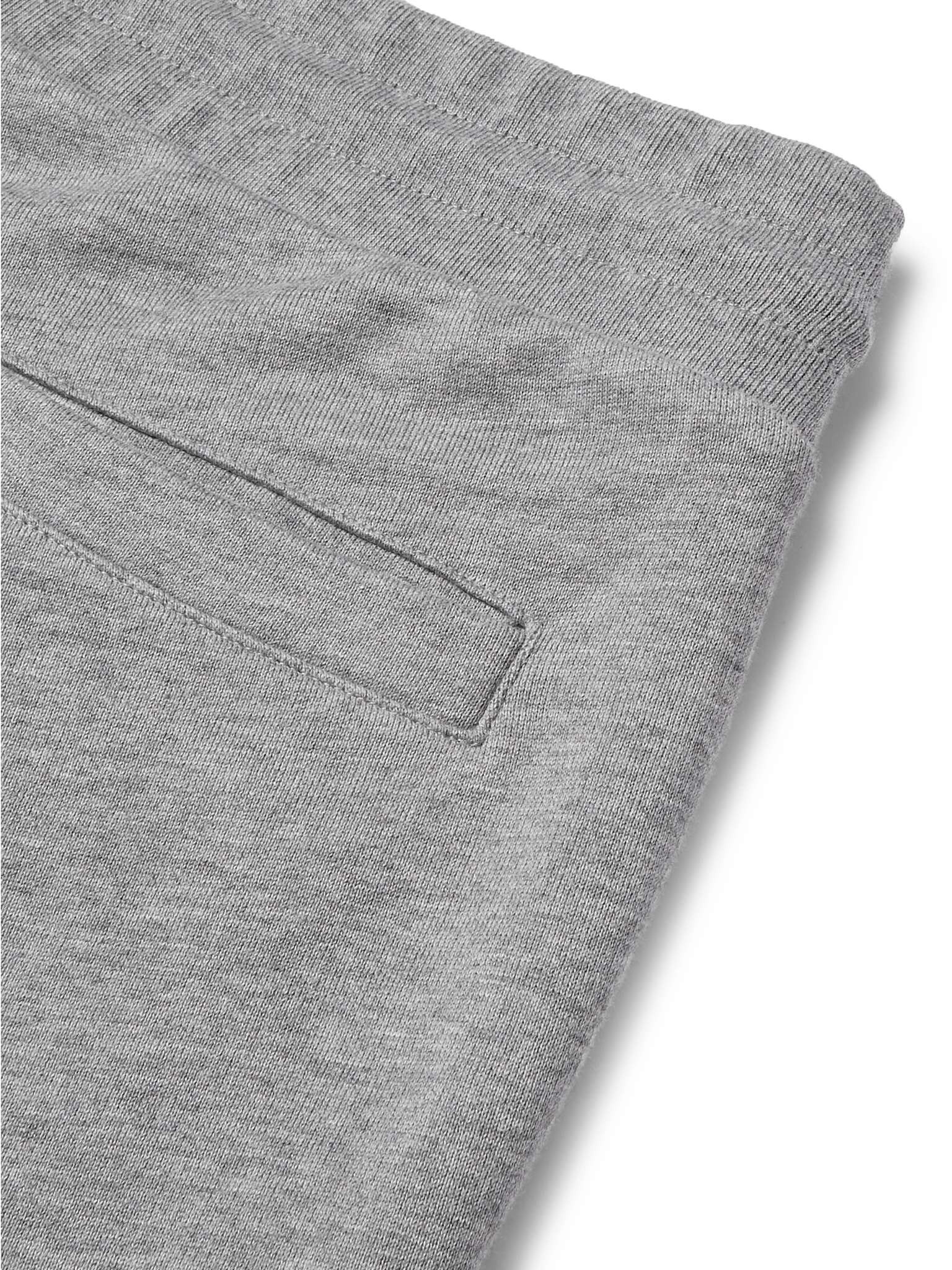 Slim-Fit Tapered Logo-Embroidered Loopback Cotton-Jersey Sweatpants - 3