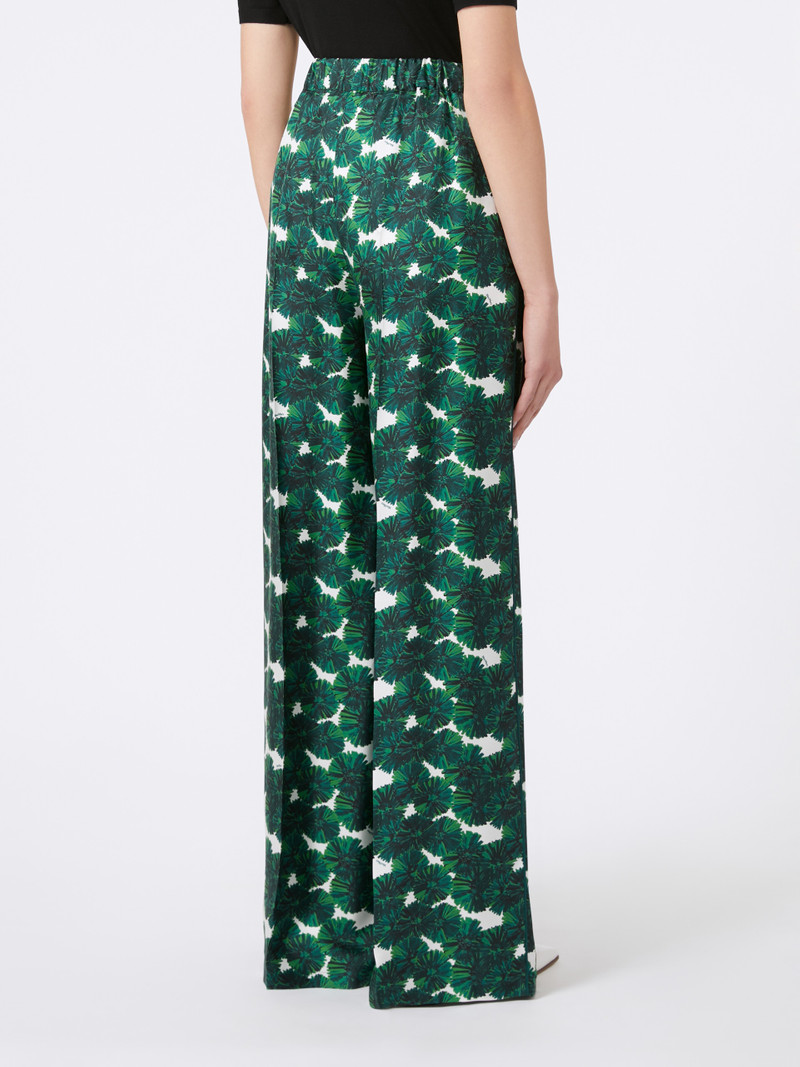 MORENA Printed silk trousers 4
