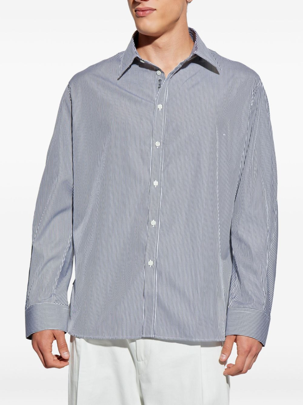 STRIPED EMBROIDERED SHIRT - 2