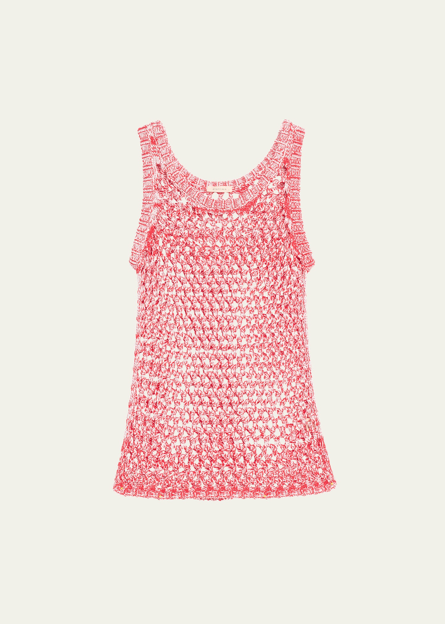 Marl Open-Knit Slouchy Tank - 1