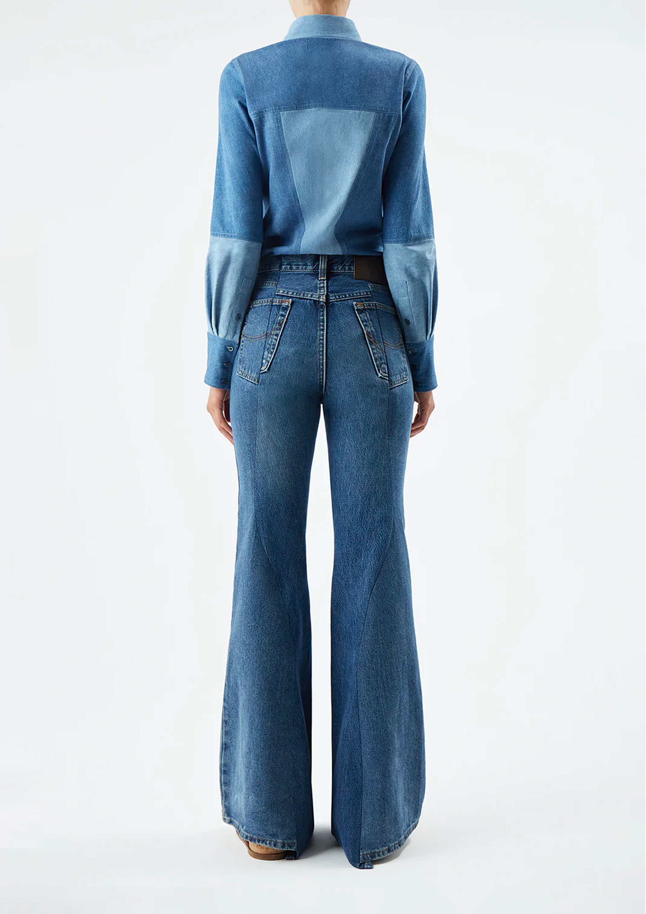Elly Shirt in Upcycled Denim - 5