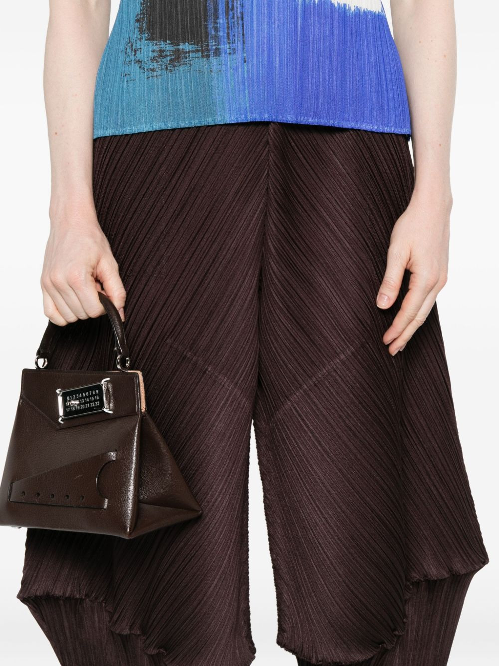 pleated panelled trousers - 5