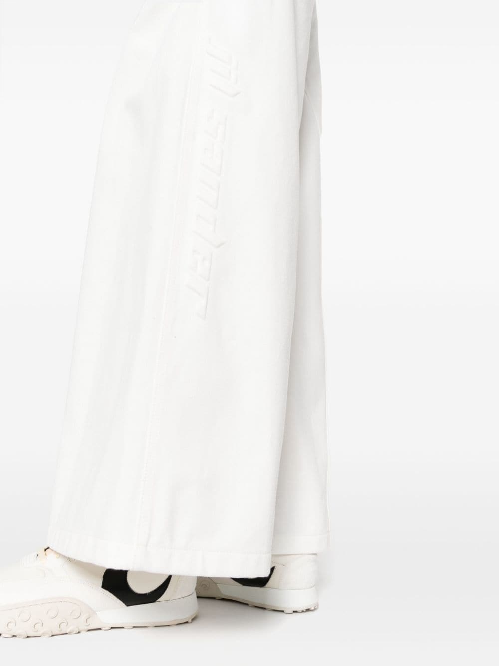 wide-leg cotton trousers - 5