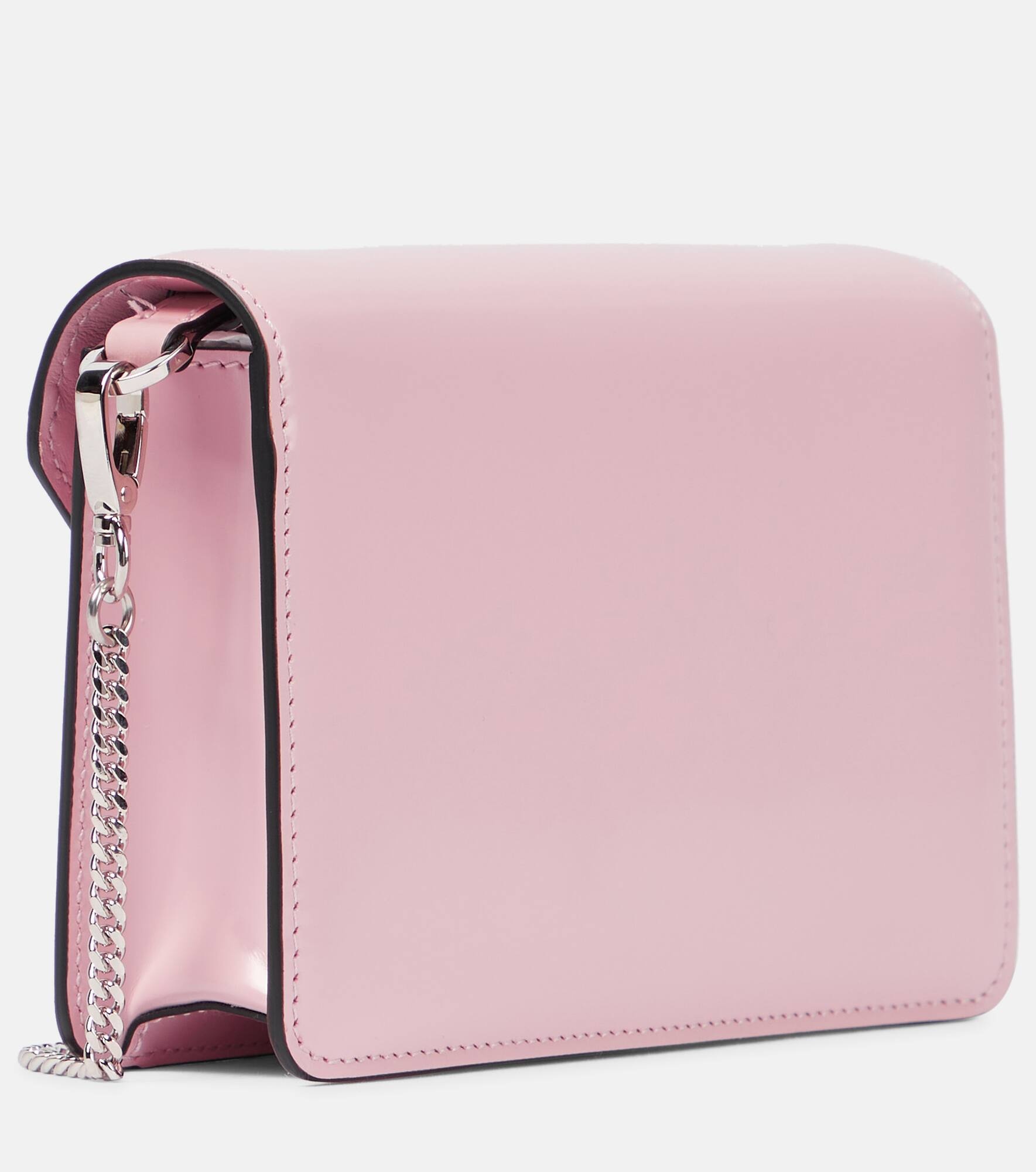 Logo leather shoulder bag - 4