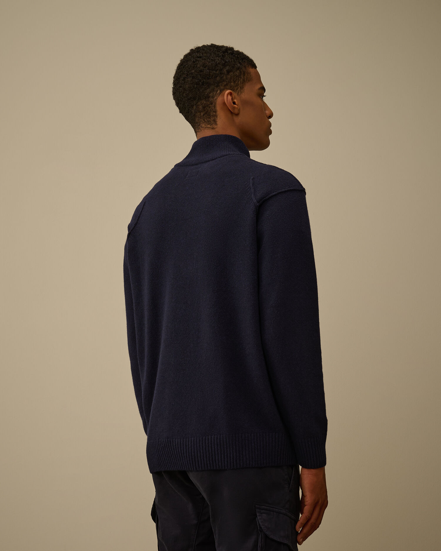 Lambswool GRS Half Zip Sweater - 4