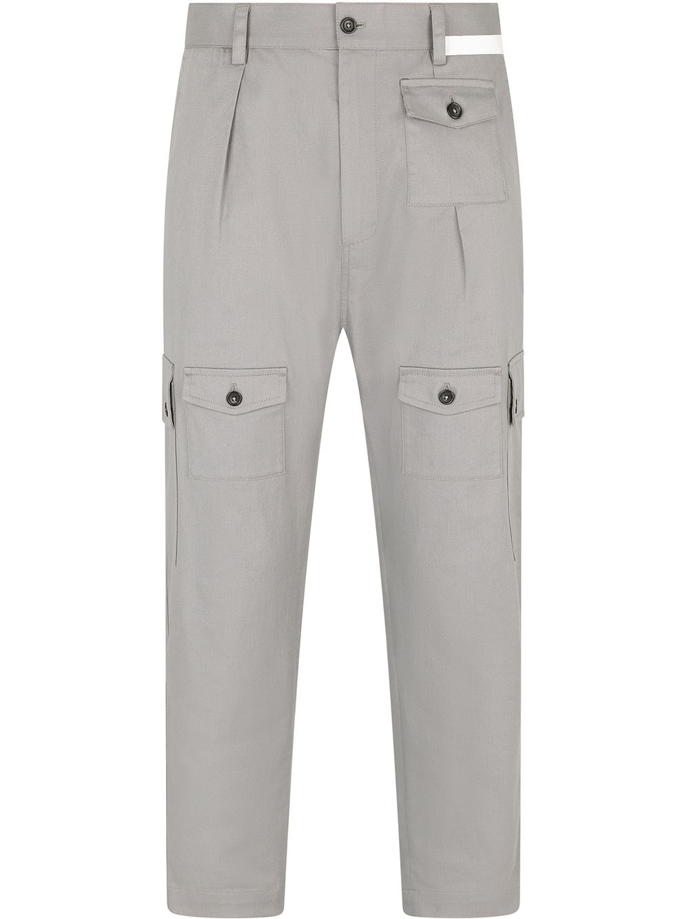 cropped cargo trousers - 1