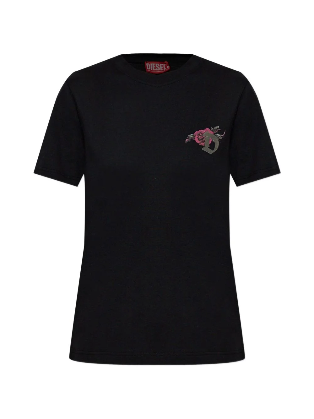 rose graphic T-shirt - 1