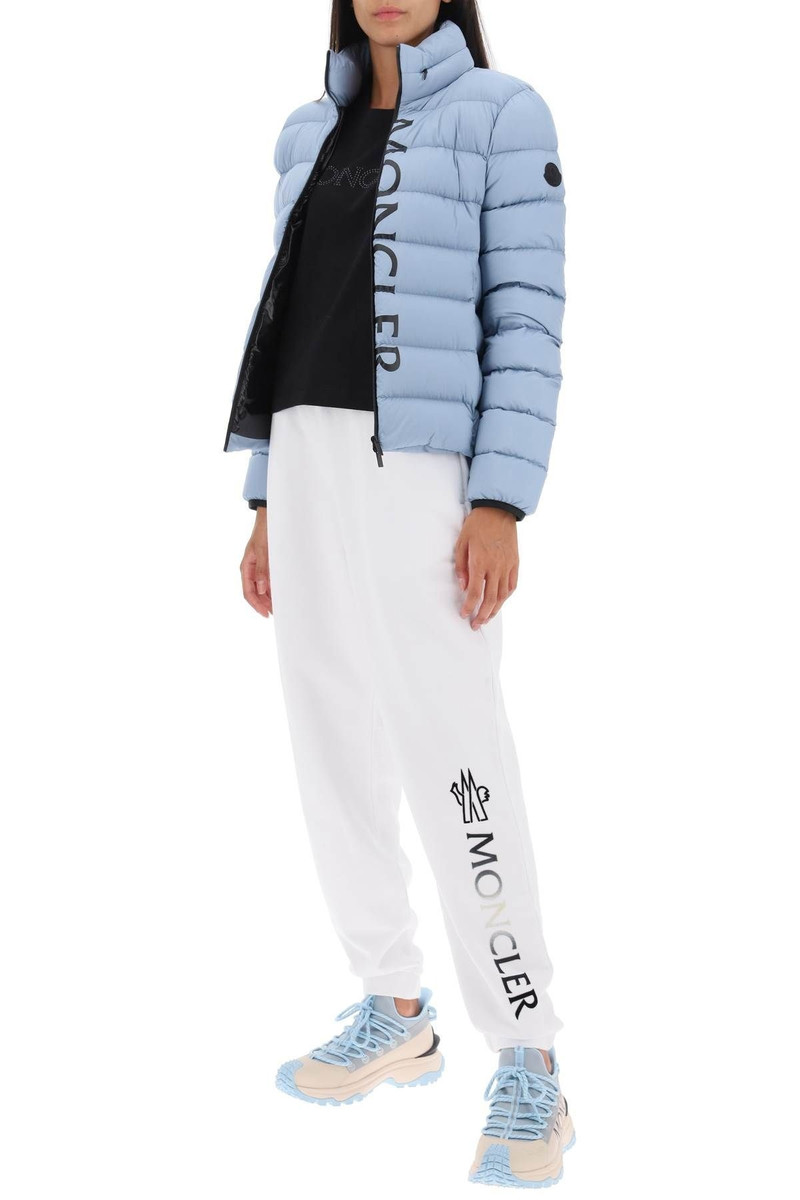 Moncler JOGGERS WITH FLOCKED LOGO outlook