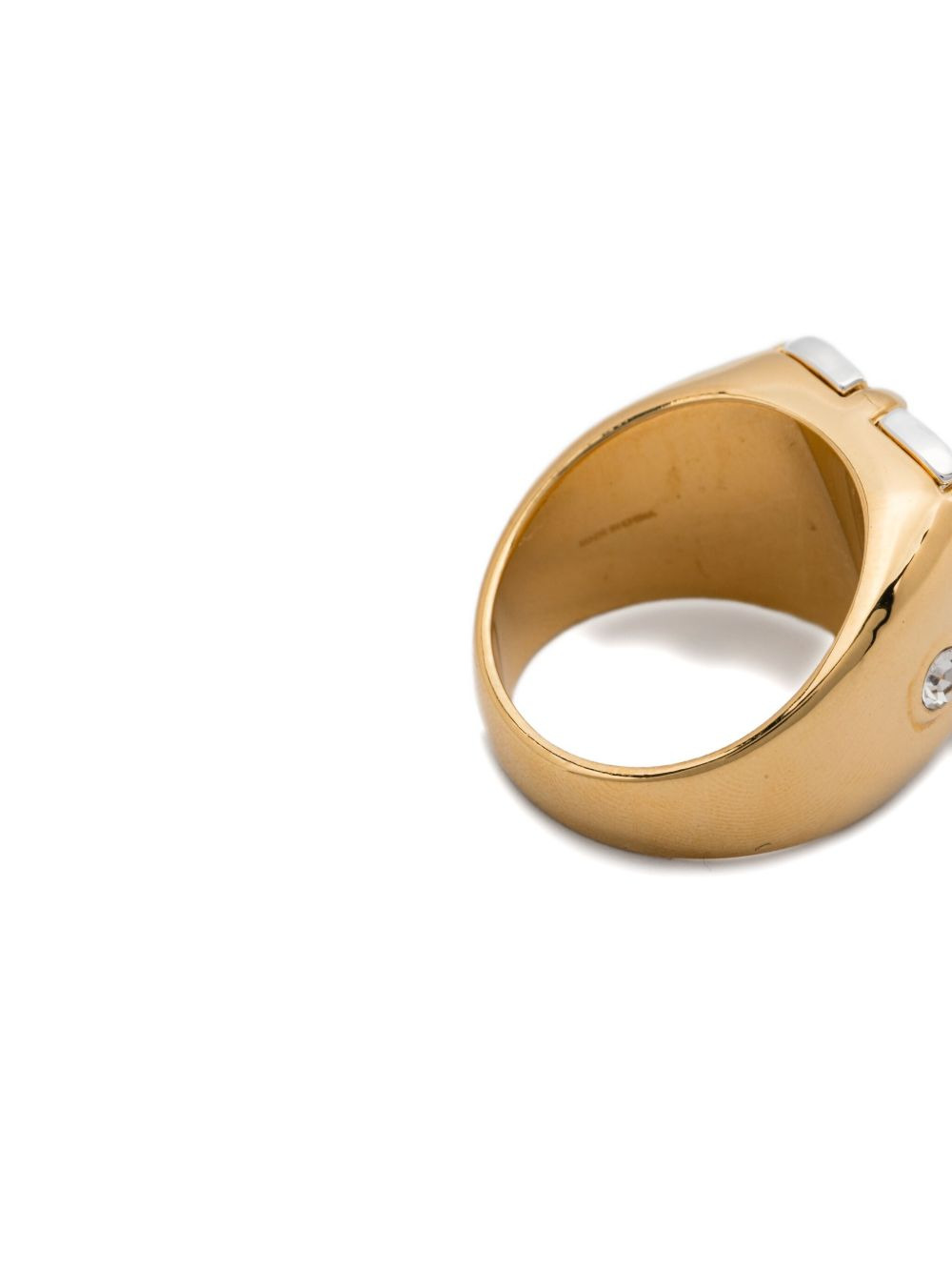 logo-embellished ring - 4