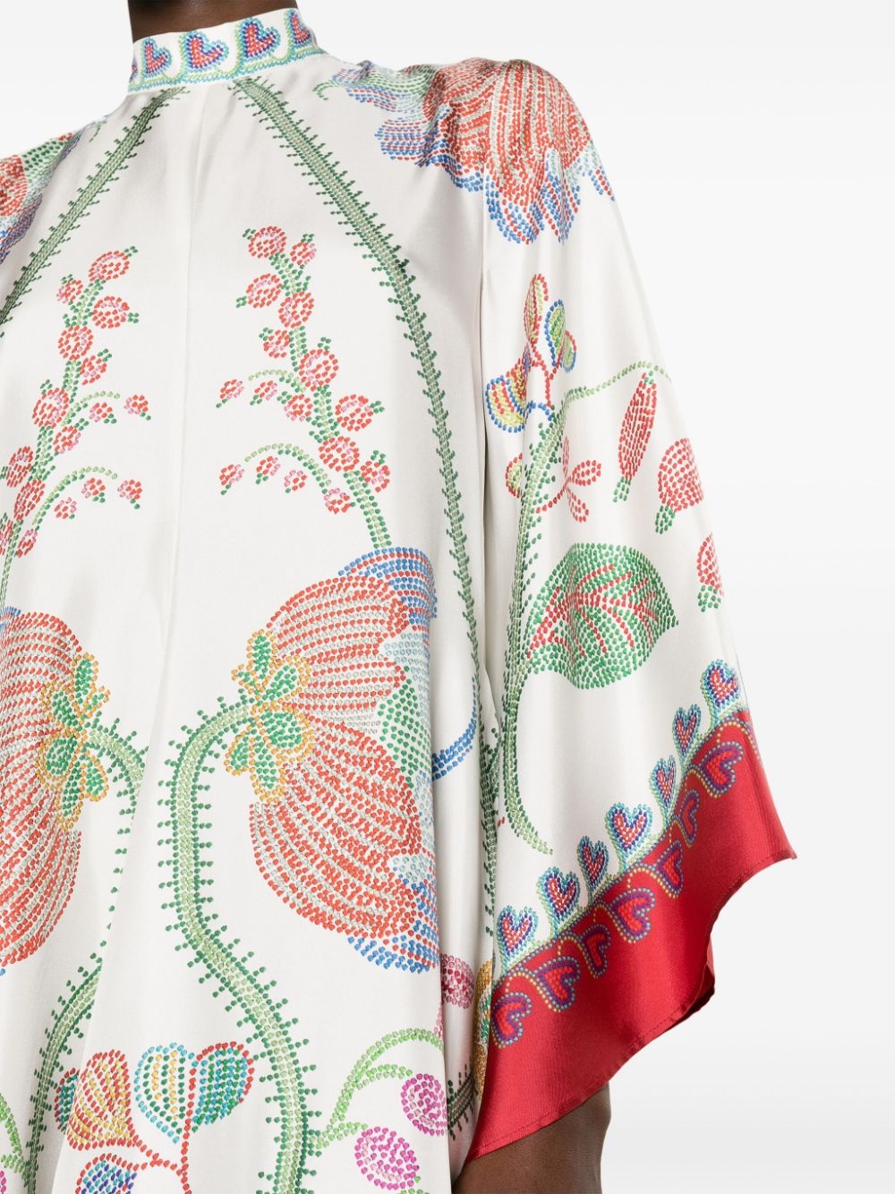 Magnifico Flower PlacÃ©e-print dress - 5