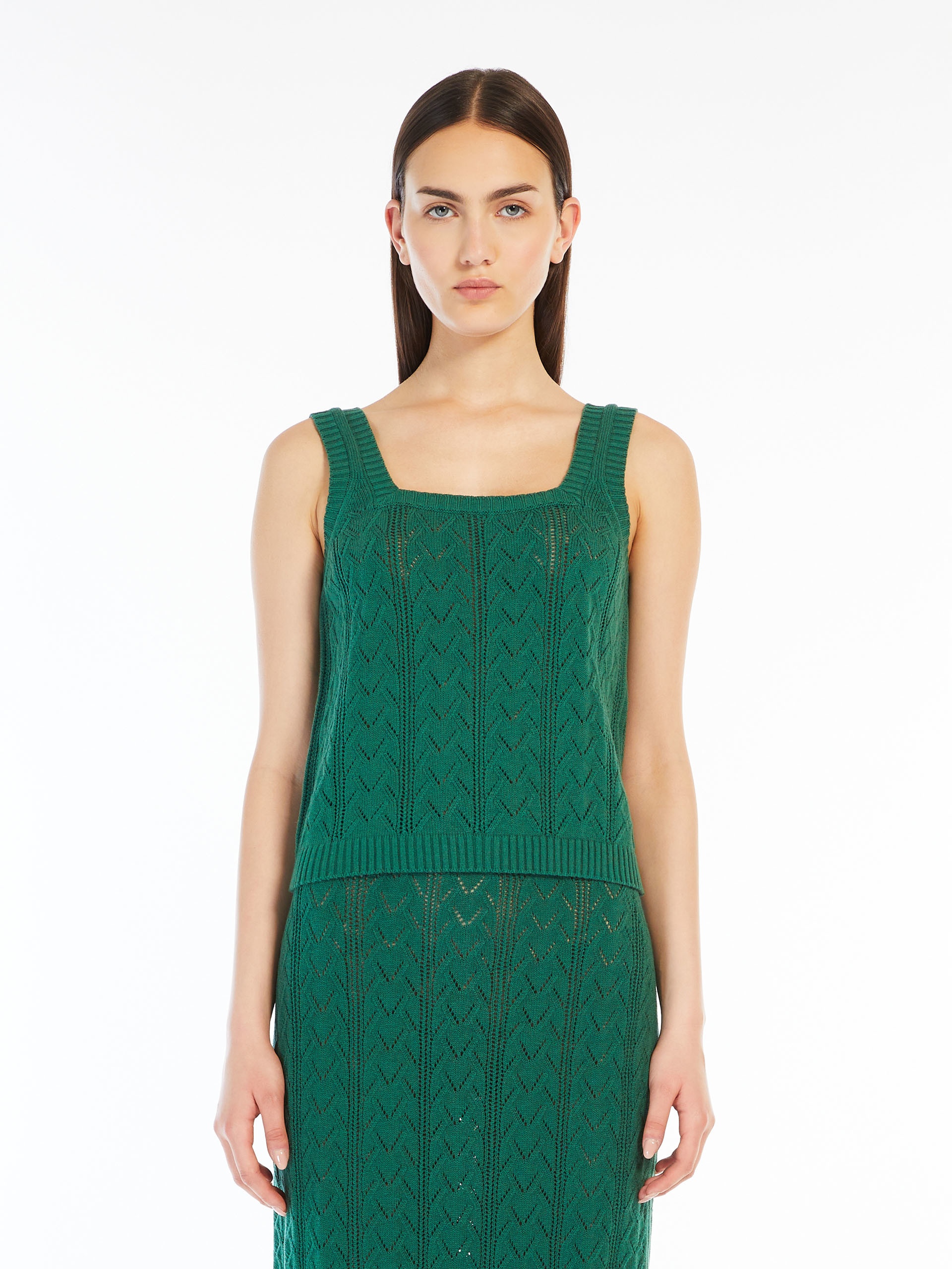 ZANORA Crochet-knit cotton yarn top - 3