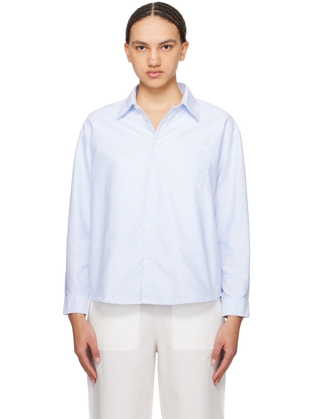 Blue Boyfriend Shirt - 1