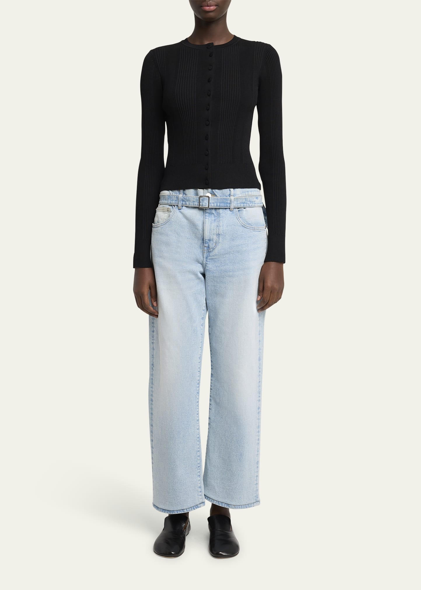 Currin Column Rib Button Down Top - 2