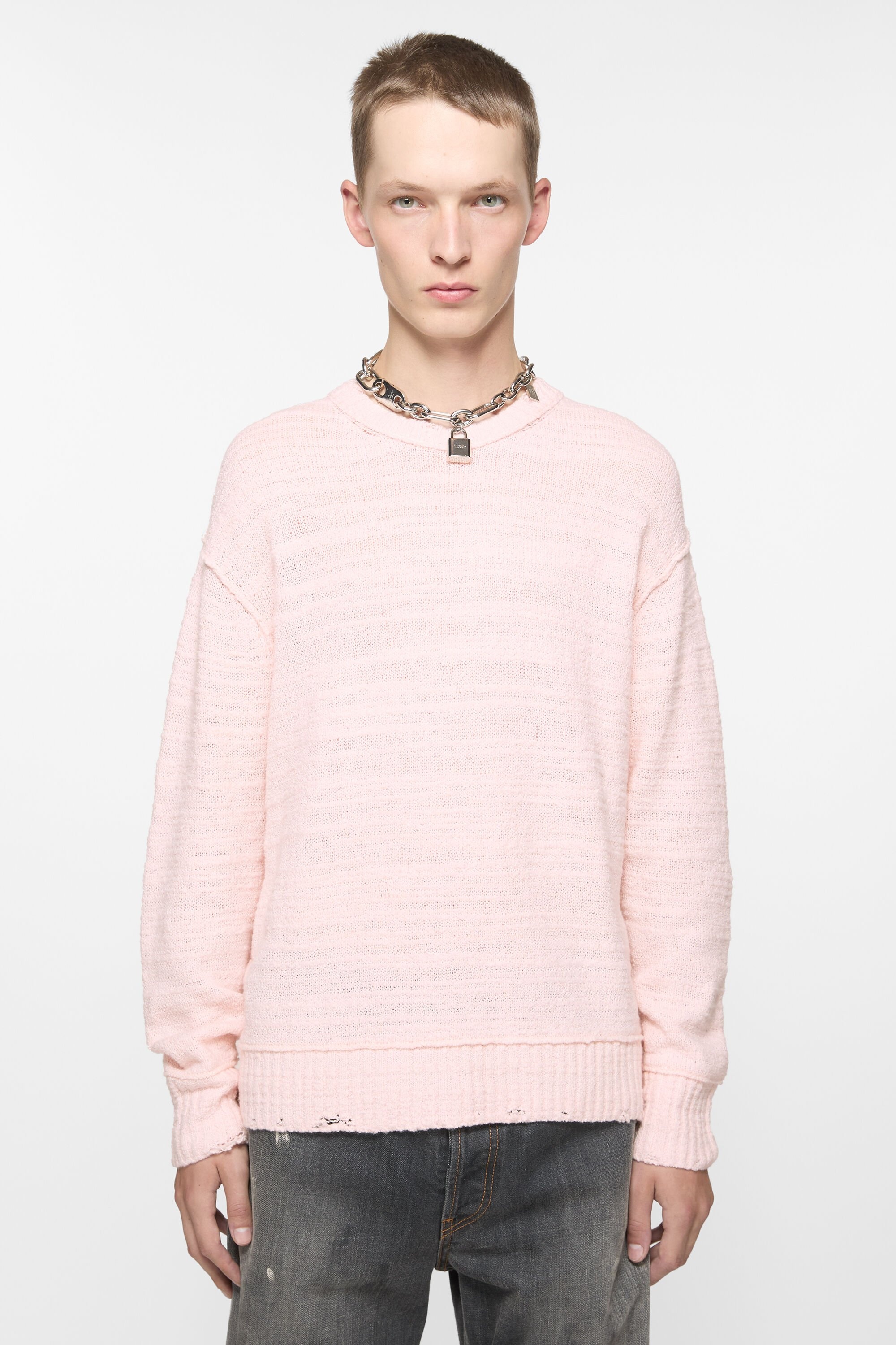 Knit sweater - Baby pink - 2