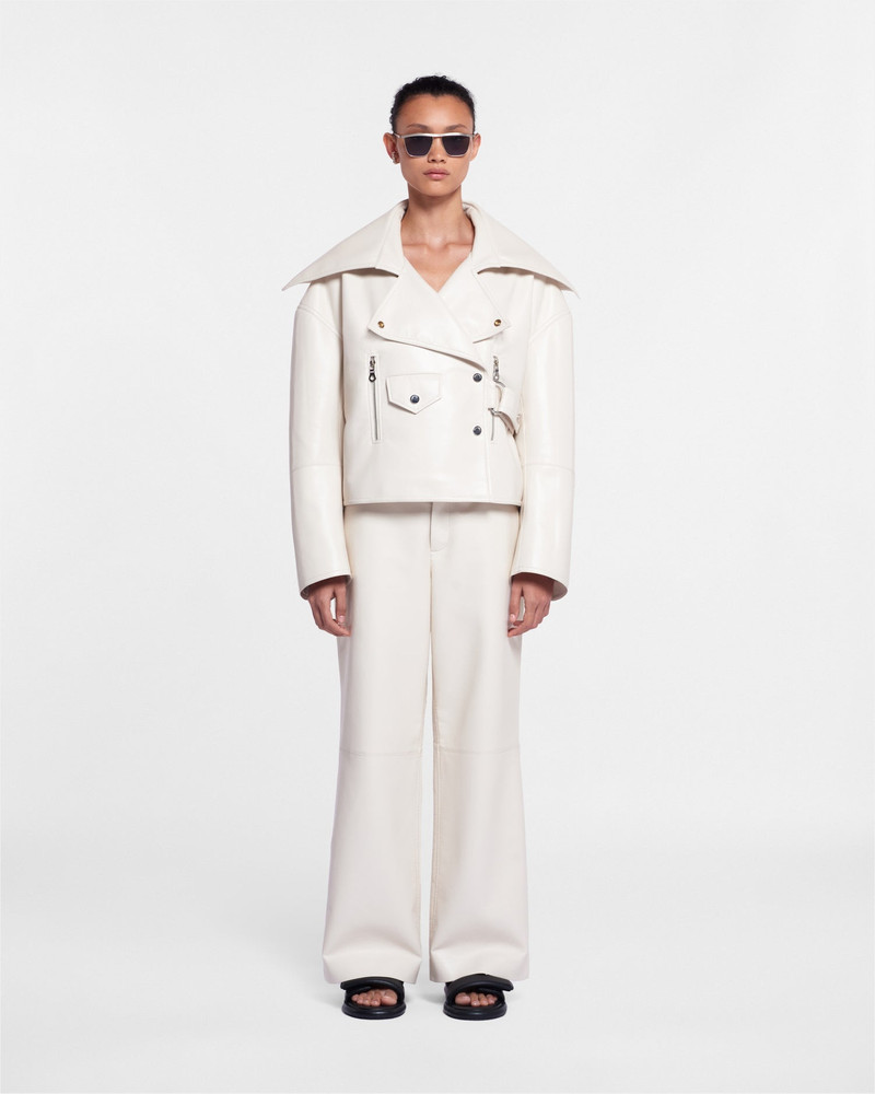 Nanushka Regenerated Leather Straight-Leg Pants outlook