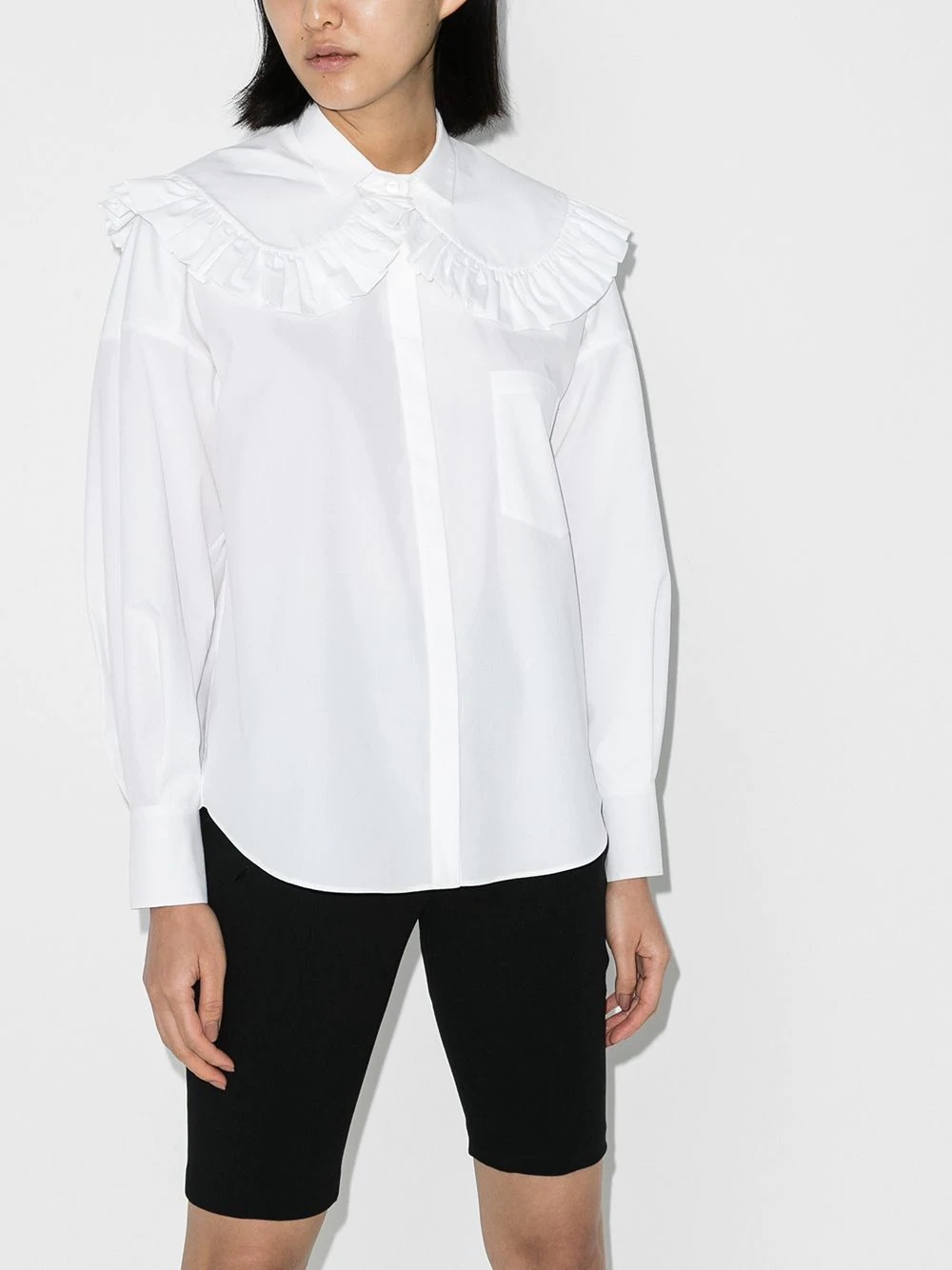 ruffled cotton shirt - 2